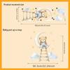 Cartoon Bear Cloud Moon Staircase Wall Sticker Self Adhesive Home Decor for Kids Room Wall Decoration