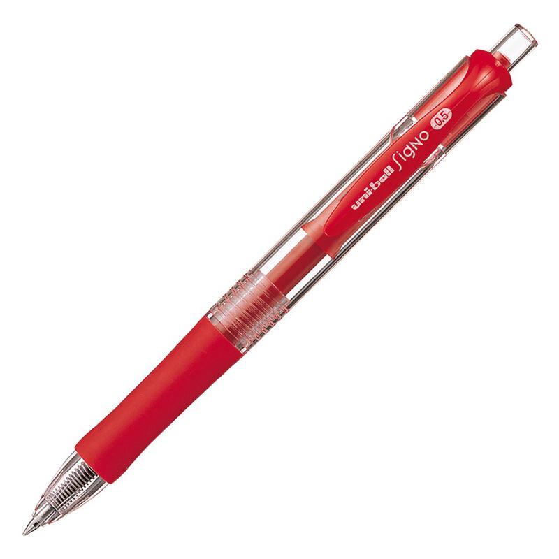 

UNI Click Gel Pen UMN-152, Bullet Tip, Black/Blue/Red, 0.5mm, Ideal for Students, Signature Series 0.5mm червоний