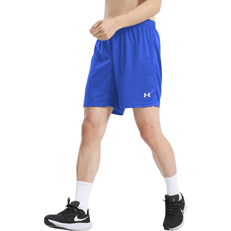Under Armour Logo Solid Color Basketball Loose Shorts Men shorts Blue 21500201-400
