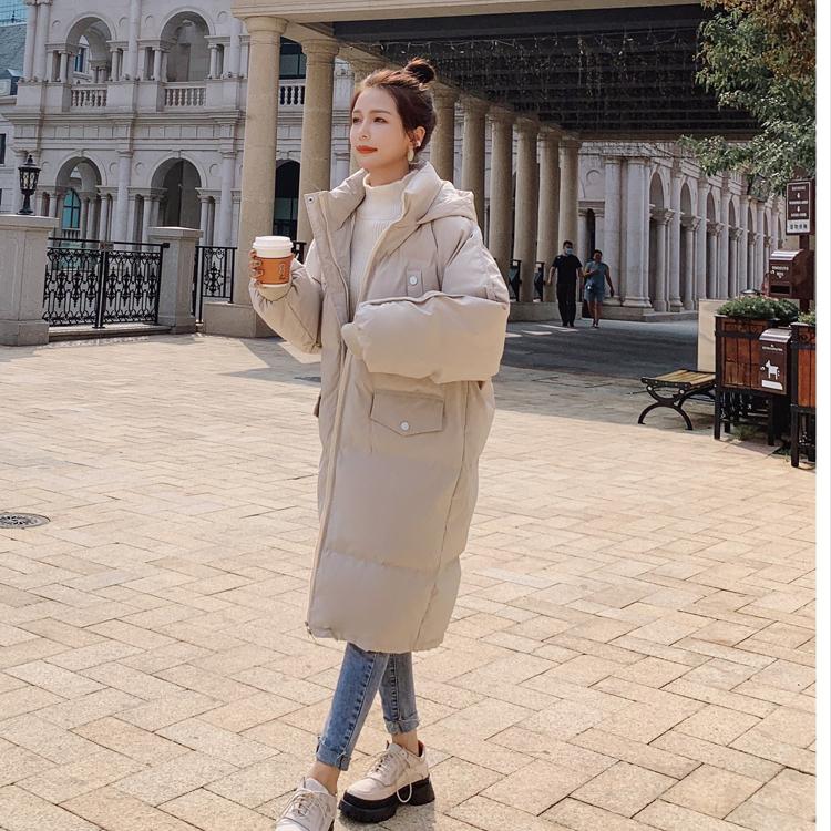New Winter Korean Style Loose and Thick Cotton Jacket with Printed Coat