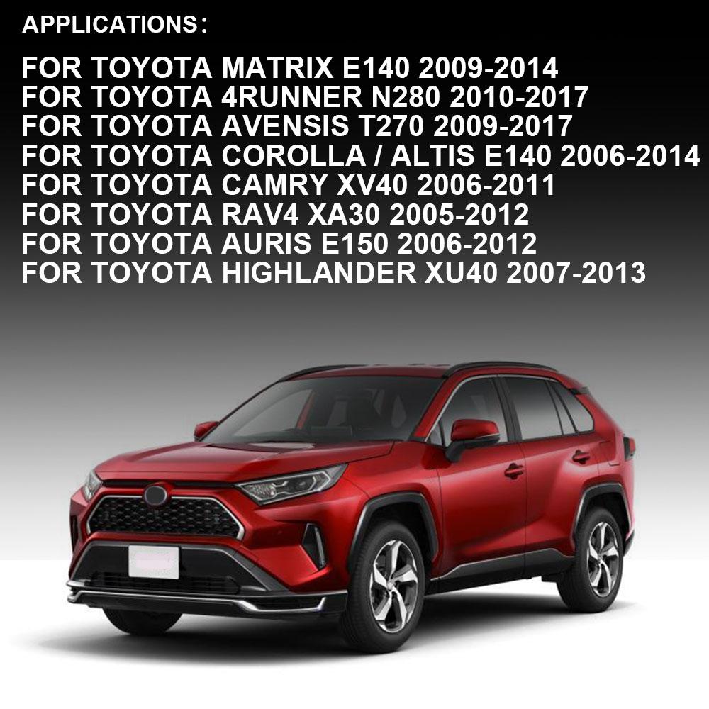 1Pair Black Front Windscreen Wiper Washer Spray Jet Nozzle Car Accessories for Toyota Corolla Altis Camry Auris Highlander 07-10