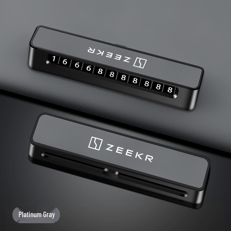 Držák registrační značky Zeekr pro modely 007/0/X/009/7X - Dočasný displej parkovacího čísla.
