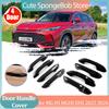 Couvercle de Poignée de Porte de Voiture pour MG HS MGHS EHS PHEV 2025 2026 ABS Fibre de Carbone Noir Autocollant de Porte Bande de Garniture Capuchon Pièce Décoration Accessoires