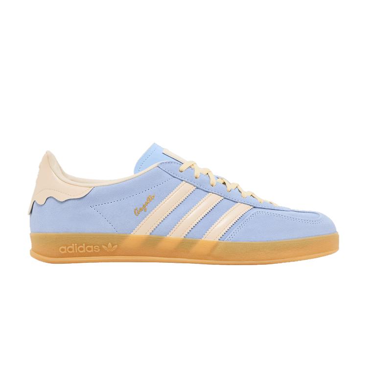 

adidas Gazelle Indoor светло-голубой желтый Gum 40