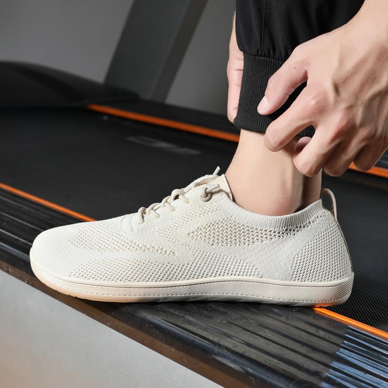 Minimalist Knitted Walking Shoes Women Men Wide Toe Casual Shoes Light Training Sneakers Breathable Barefoot Flats