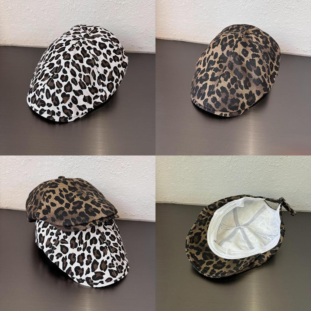 Leopard Printed Dad Hat With Cotton Blended Fabric For Casual Daily Use