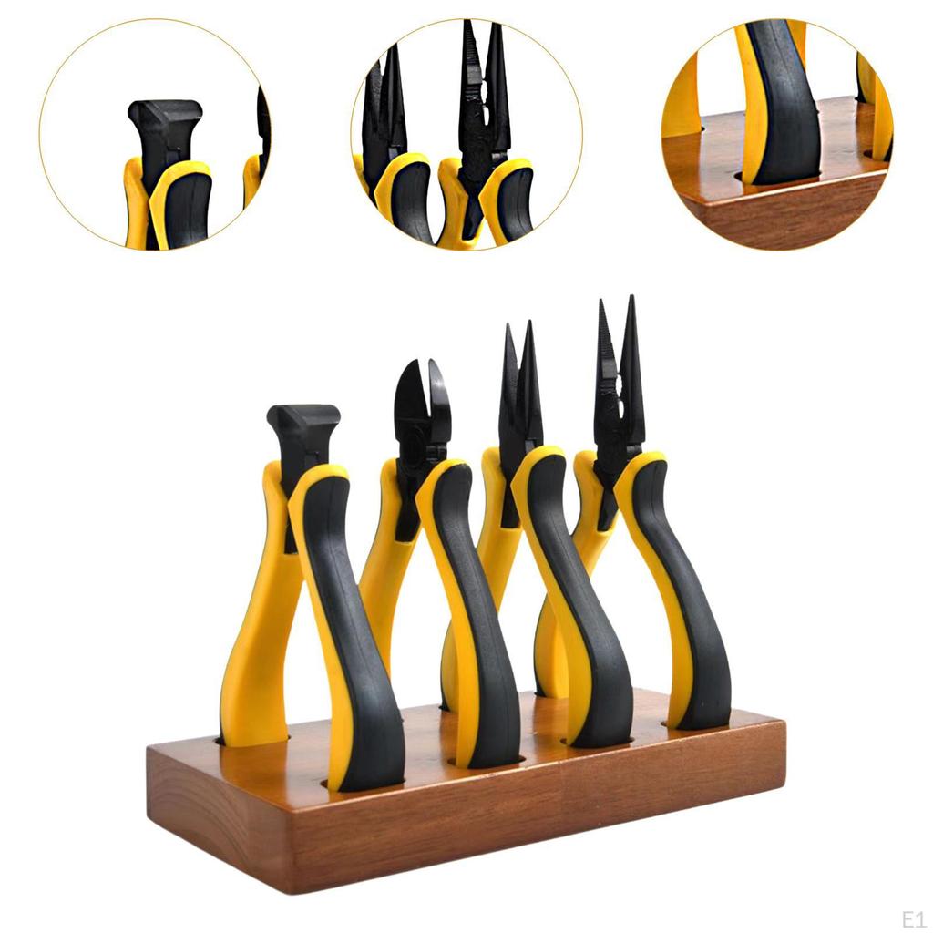 6 Piece Mini Pliers Set, Pointed Nose, Diagonal, End Cutting, for Crafts Work, Electronic Repair