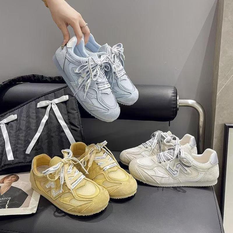 College Style Fashion Trend Women's Shoes Summer New Mesh Breathable Sports Shoes Versatile Casual