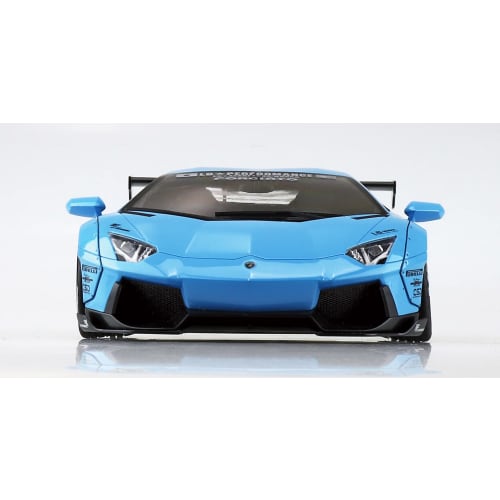 Aoshima Bunka Kyozai (AOSHIMA) 1/24 Liberty Walk Series No. 17 LB Works Lamborghini Aventador Ver. 1 Plastic Model Kit, Sky Blue