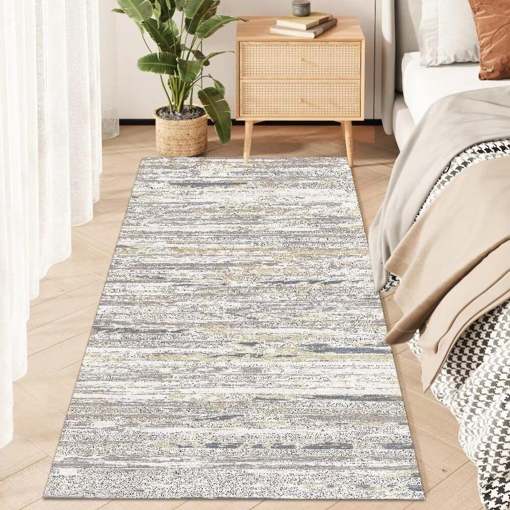 Modern Carpet for Bedside Soft Bedside Rugs Large Living Room Floor Mat Rectangular Balcony Mats Simple Room Decoration Runner