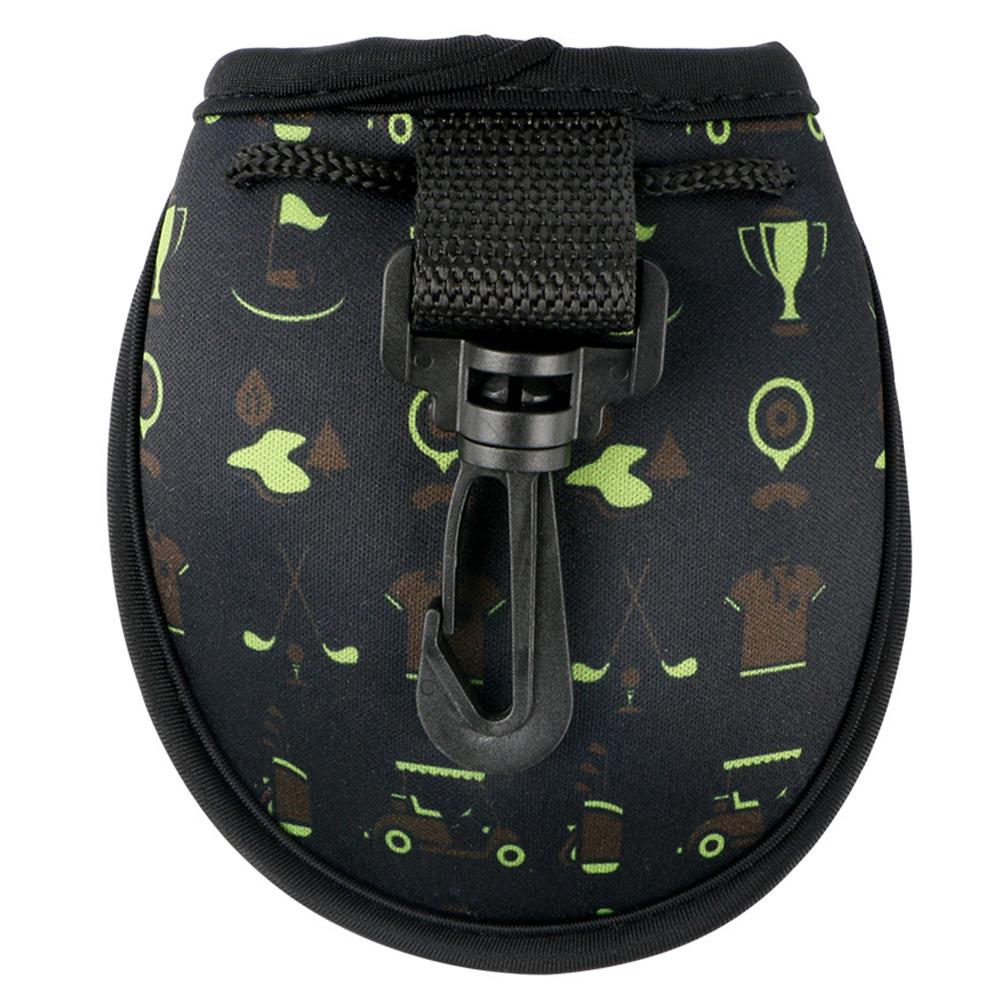 Golf Ball Waist Bag Ball Storage Pouch Waterproof Golf Ball Storage Bag Lightweight Ball Belt Bag Holds 2 Balls Golf Accessories