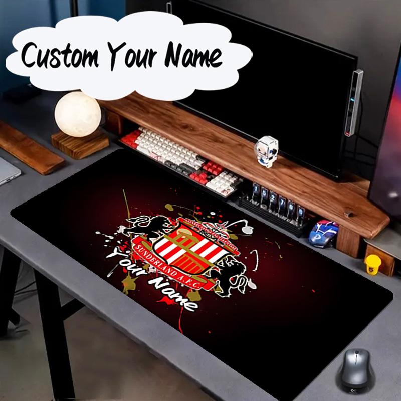Custom Name Mouse Pad Sunderland Football Mouse Pad, Gaming Mouse Pad, Keyboard Pad, Desk Decor for Computer Notebook Fan Birthday Gift