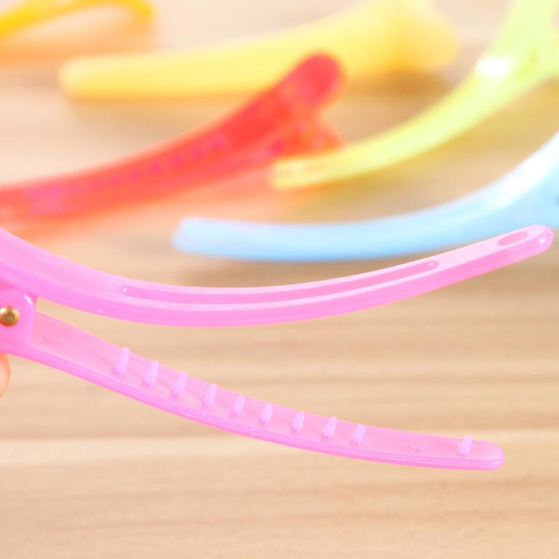 5pcs Korean Version of Cute Candy-colored Jelly Hairpin, Bangs Edge Clip, Crocodile Clip, One-word Clip, Duck Bill Clip, Pointed Mouth Clip.