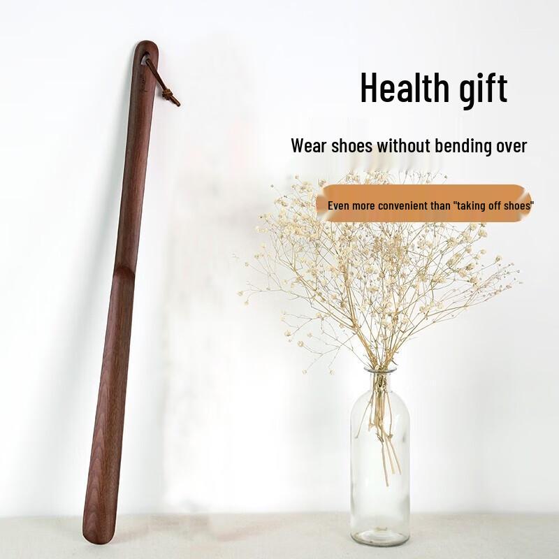 Long-Handled Wooden Shoehorn