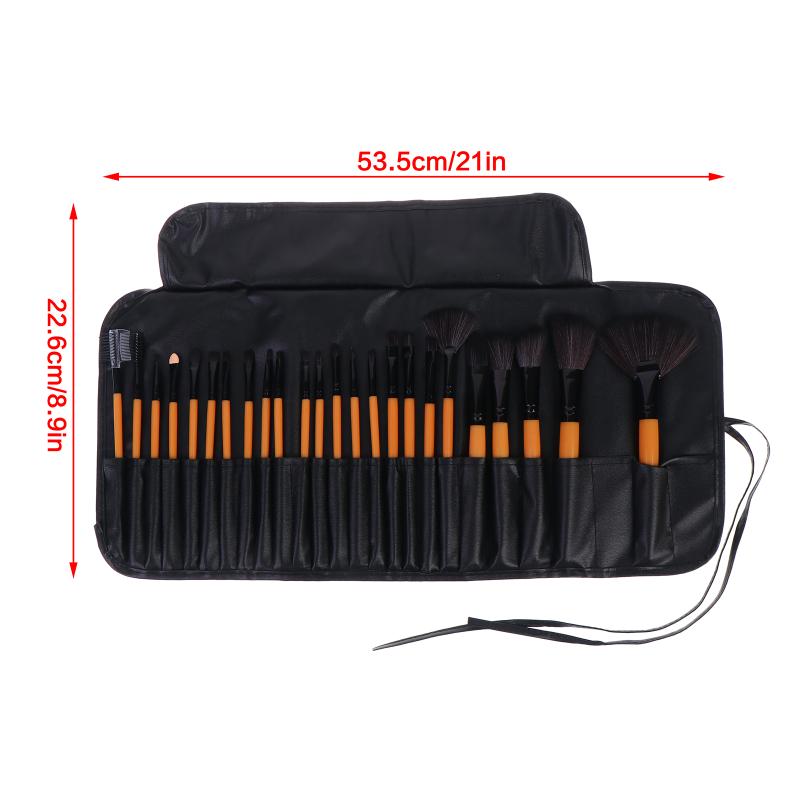 24Pcs Makeup Brush Sets Professional Cosmetics Brushes Eyebrow Powder Foundation Shadows Pinceaux Make Up Tools With Storage Bag