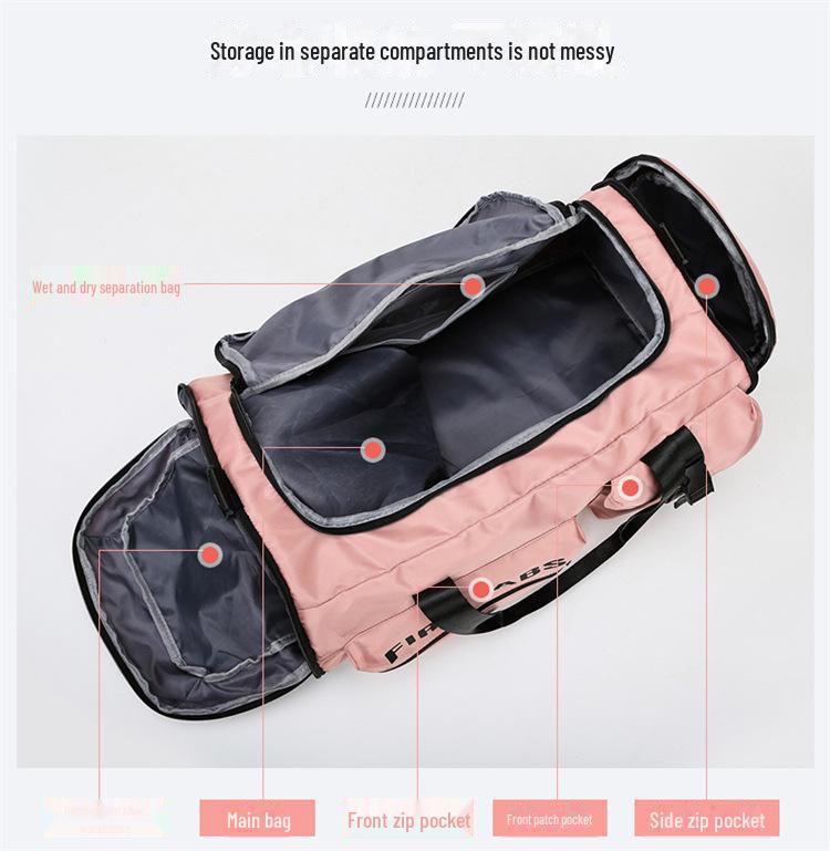 Unisex Large Capacity Multifunctional Backpack for Travel and Work with Dry/Wet Separation