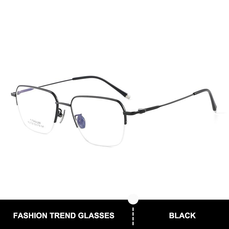 

Business Casual Polygonal Glasses Frames UltraLight Titanium Retro Woman Men Classic Full Rim Eyewear Handmade Luxury Eyeglasses чорний
