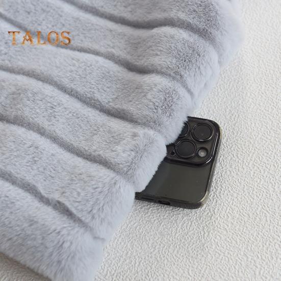 Women Vest Coat Faux Fur Stand Collar Zip-up Cardigan Sleeveless Solid Color Cozy Keep Warm Outerwear Daily Wear School Waistcoat