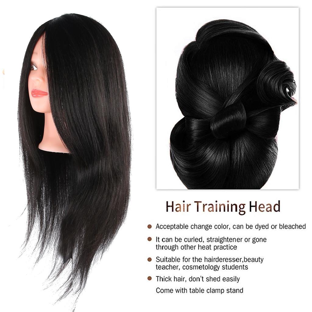 Friseur-Schaufensterkopf Menschenhaar Übungs-Trainings-Kosmetik-Mannequin-Kopf