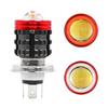 H4 Led Motorcycle Headlight BA20D H6 Angel Eye Motor Led Bulb Motorbike Head Lamp White Yellow High Low Beam DC 12-80V Universal