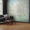 Wallpaper - Blooming Among Pastels - Abstraction With a Floral Motif and Patterns