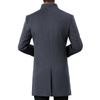 Men's Mid-Length Woolen Winter Coat - New Style, Cashmere-Lined, for Middle-Aged & Dad's Autumn/Winter Wardrobe.