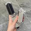 Peine de Bolsillo Plegable Mini con Espejo Portátil Cepillo Peine Masajeador Para Salón Viaje al Aire Libre Herramientas de Maquillaje Estilismo