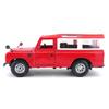 Bburago 1/25 Scale Land Rover Series II Red / Diecast Model Car, Finished Product 18-22063