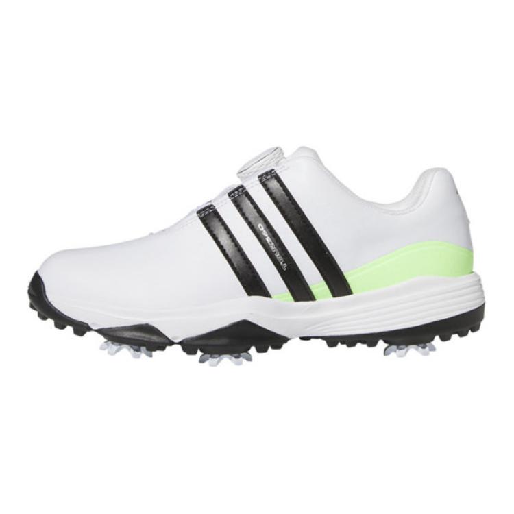 Adidas Tour 360 24 BOA Golf J White Green Spark Kids Sneakers Cloud-White Core-Black IF0268
