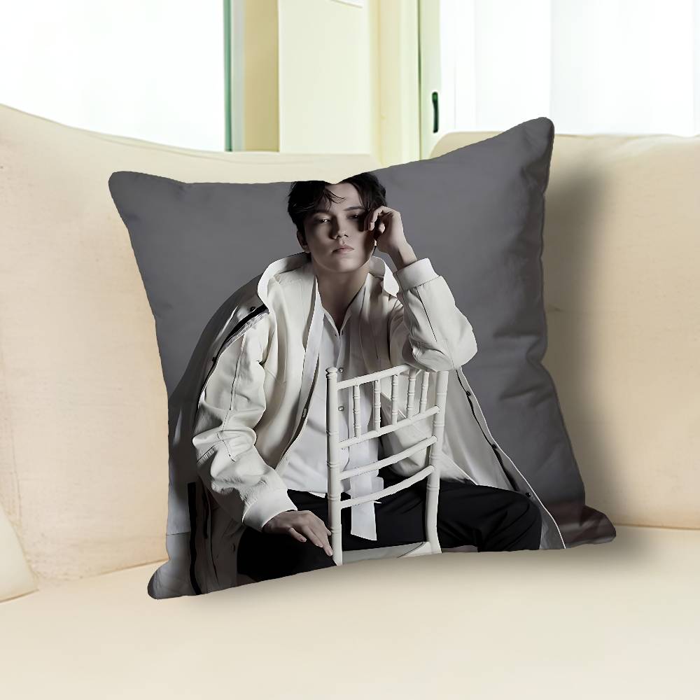 Singer D-Dimash K-Kudaibergens Celebrity Merchandise All-Match Printed Pillow Case Sofa Car Office Room Decoration Protector
