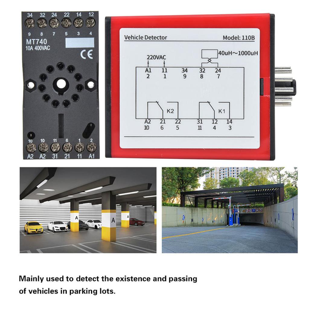 Single Channel Inductive Loop Vehicle Detector for Parking Lot Access Control