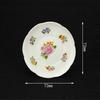 European Miniature Flower Ceramic Teapot Cup Set Dollhouse Pretend Play Toy