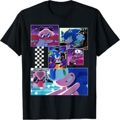 Sonic the Hedgehog - Ścigając się po świecie Panele mangi 01 Koszulka