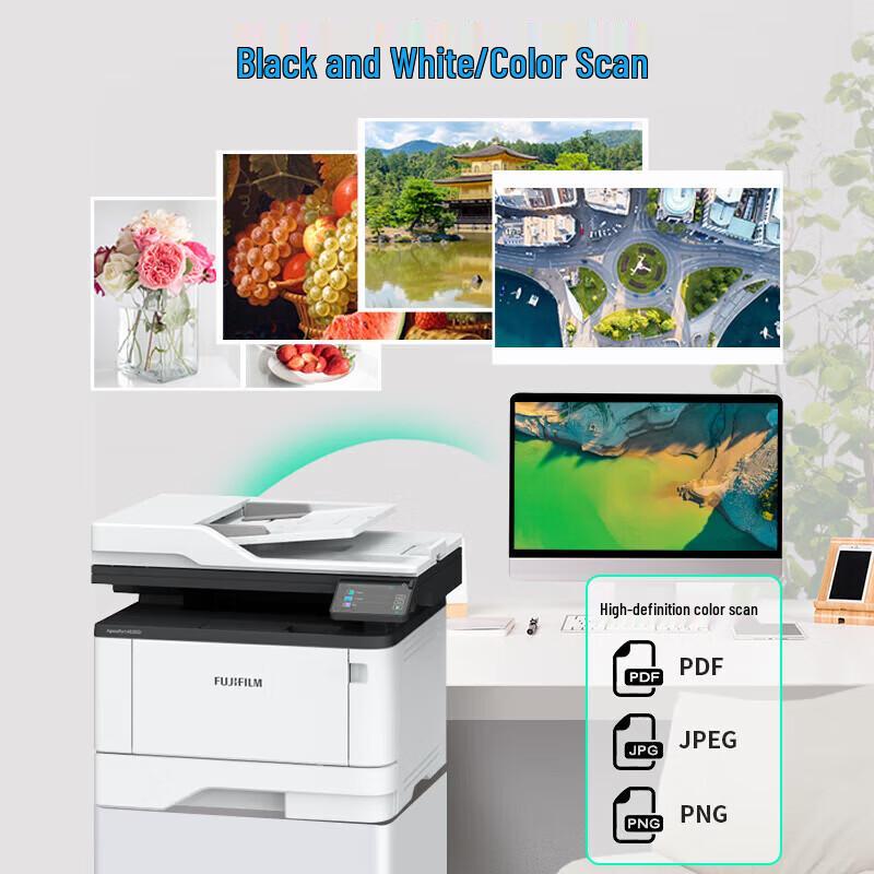 Fujifilm ApeosPort 4020SD A4 Black & White Laser Multifunction Printer CN Plug (adapter Included)