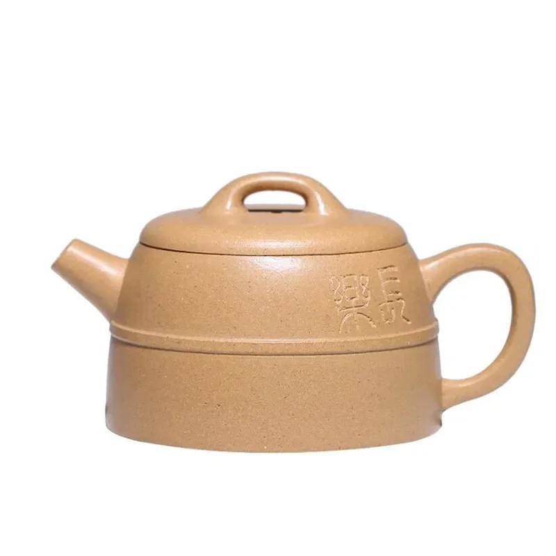 180ml Yixing Purple Clay Teapot Beauty Tea Infuser Handmade Tea Pot Raw Ore Section Mud Kettle Chinese Zisha Tea Set Gifts