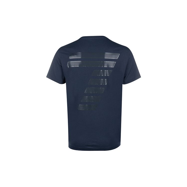 Emporio Armani T-shirt da uomo a maniche corte con logo EA7 SS22 Top Blu 3KPT72-PJ8SZ-1554