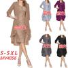 Women's Strapless Sleeveless Midi Dress Slim Fit Mid Rise Elegant Lace Two Piece Mother Of The Bride Dress
