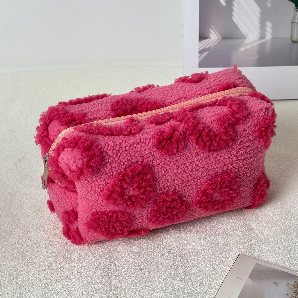 Heart Plush Large Capacity Travel Makeup and Toiletry Bag