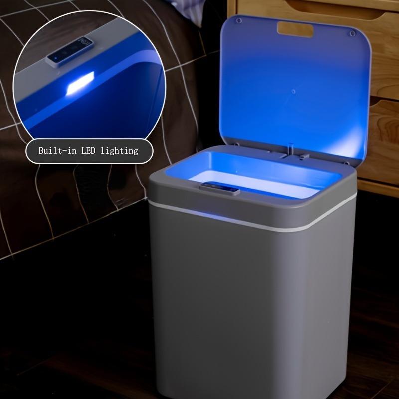 Smart Motion Sensor Trash Cans, Touchless Automatic Garbage Bins with Odor-Sealing Lids, Trash Can for Home and Office