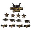Congrats Grad Party Supplies Insert Card Decor Paper Cup Graduation Decorative Topper Fruit Picks