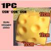 1-5PCS Jumbo Cheese Cube Stress Ball Shapeable Squeeze Decor Non-Bounce ASMR Sensory Anti-Stress Relief Gadget Gifts 6/7/10/12CM