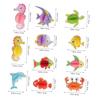 EXCEART Honeycomb Ball Pompoms Marine Theme Origami 11 Pieces Sea Decoration Paper 3D Stylish Cute Birthday Decoration Event Decoration Sea Animal Set