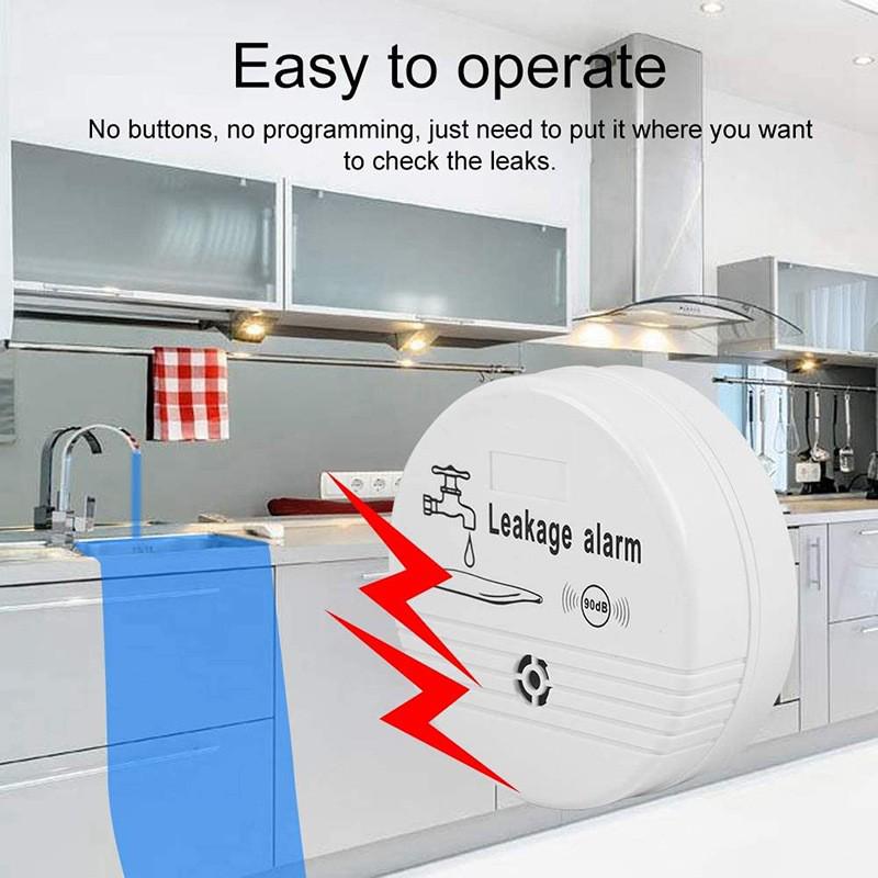 Water Leak & Overflow Detector Alarm for Home