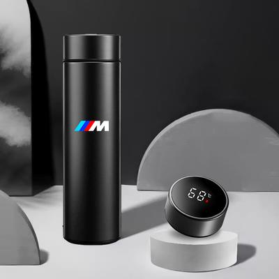 Araba Akıllı Ekranlı Termos Sürahi Paslanmaz Çelik Yalıtımlı Bardak M Logosu M3 M5 E46 E36 E34 F10 E90 F30 E60 İç Mekan Çıkartması İçin