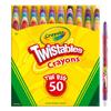 Crayola Twistable 50 Twistables Kritor de Stora Autentiska Kritorna, Färger, 50, Infällbara, 523420,