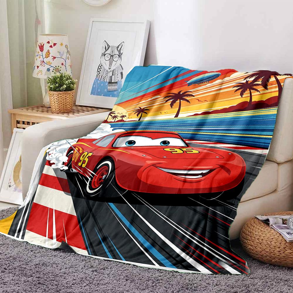 Car Adventure Flannel blanket, soft and warm, suitable for beds and sofas, all seasons, portable travel blanket. 073089