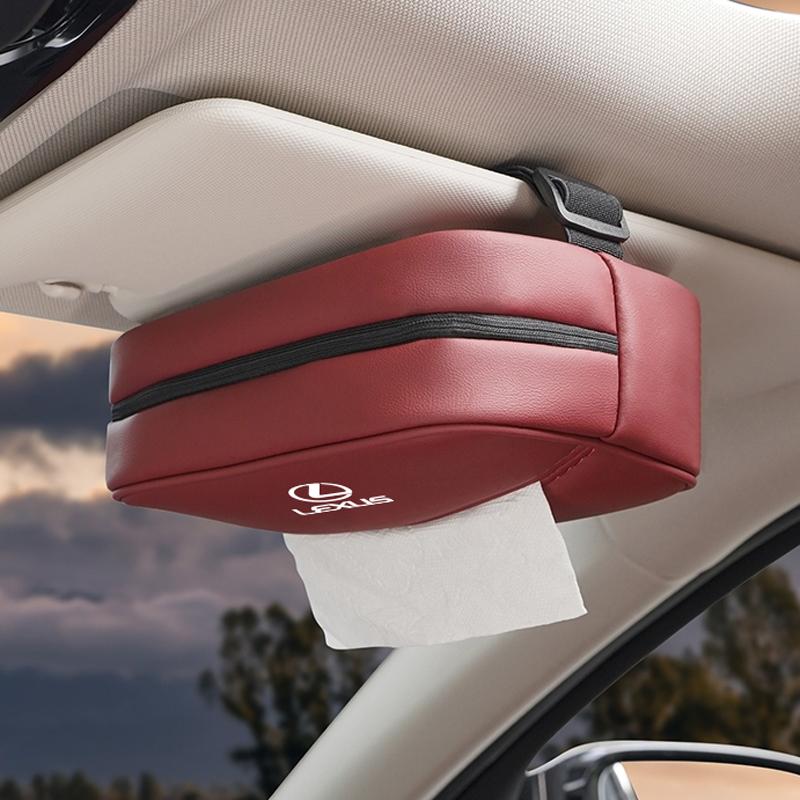 Car Tissue Box Auto Armrest Paper Storage Bag For Lexus F SPORT GX460 Ct200h IS250 ES 220D IS200 Fsport GS GX IS LS LX NX