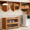 Bread Box Countertop Storage Cabinet Organizer for Kitchen Cups Bottles