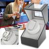 Single Automatic Mechanical PU Watch Winder Motor Wristwatch Holder  Black
