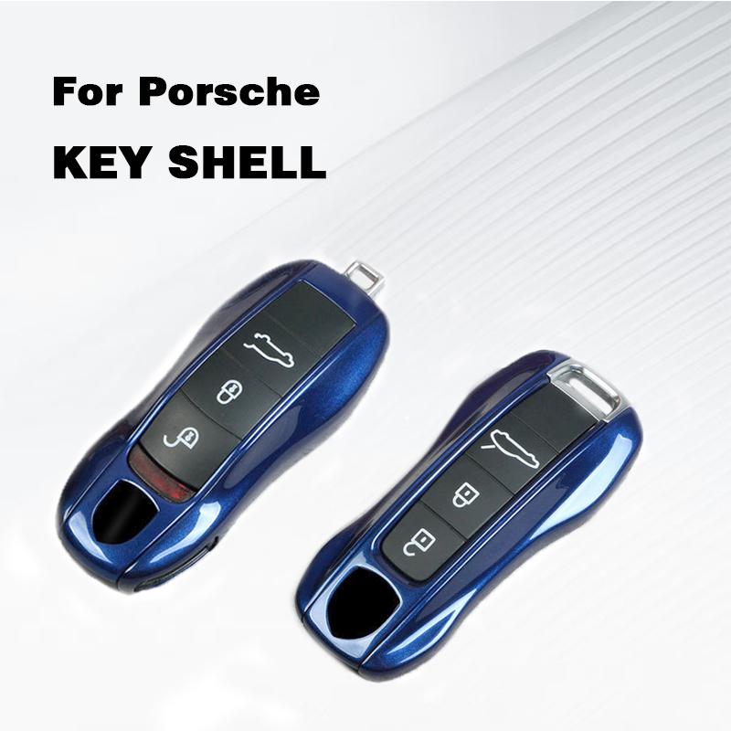 Pour Porsche Cayenne Mancan Panamera 911 718 Boxster Cayman Taycan Nouveau Modèle Ancien Modèle Étui à Clé Coque de Télécommande